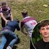 Disturbing video shows footy fans taking 'run it straight' craze up a notch just days after it cost teenager his life