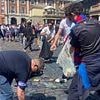 FA Cup Final: Crystal Palace bring the party to the streets of London before facing Man City... and clean up after!