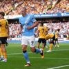 Fußball: Perfekter Ligastart für Man City dank Doppelpacker Haaland
