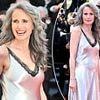 Andie MacDowell, 67, is a bra-free beauty in a silk negligee at Cannes as she reveals how she stays a size 4