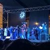 Shocking moment stage collapses during live band's performance