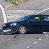 Police hunt two women and two men who fled on foot from Mercedes after VW Golf driver, 27, was killed in motorway crash