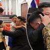 North Korean tyrant Kim Jong-un weeps as he embraces families of troops he sent to die on Putin's meatgrinder frontline