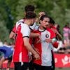 Aanvoerder Hadj-Moussa helpt beloften Feyenoord naar titel: alleen Jong Sparta nog horde richting tweede divisie