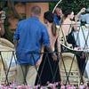 David Beckham cheekily grabs wife Victoria's bum during family meal with son Cruz and his girlfriend Jackie Apostel in Portofino as Brooklyn and Nicola miss out amid ongoing feud