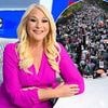 Thug with loudhailer chases Vanessa Feltz through the street yelling 'fascist Zionist scum'