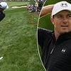 Terrifying moment golf star Jordan Spieth nearly strikes a fan at close range after huge blunder