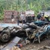 A dump truck crashes into a minibus in Indonesia, killing 11 kindergarten teachers
