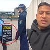 Israel Folau slams cops for stunning act with man holding up a sign about Jesus - and says it wouldn't have happened if he was promoting gay pride