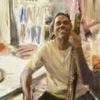 Finger painting by artist with nerve injury wins Australian art award