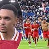 Trent Alexander-Arnold refuses to confirm whether he's staying at Liverpool after his winner and passionate celebration at Leicester
