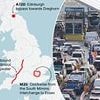 Revealed: Map shows worst traffic hotspots for May bank holiday as Brits brace for double whammy of chaos on the roads and rails