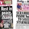 'Rest in peace, champ' and 'scramble inside No 10'