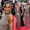 Leomie Anderson risks breaking Cannes Film Festival's new stricter nudity rules as she poses in see-through mesh dress at premiere