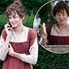 Emma Corrin is seen for the first time as Elizabeth Bennet on the set of Netflix's Pride and Prejudice