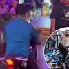 Footy fan is caught on video celebrating his team's win by riding a motorcycle inside a pub - but all is not as it seems