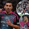 Carlos Tevez scores FOUR goals to inspire World XI comeback as he's booed throughout his Old Trafford return at Soccer Aid - before cynical foul prevents late equaliser