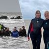 170 mensen wandelen door het water in Oostende tijdens aquawalking-event: “Bij dit soort weer verbruik je tot zo’n 700 calorieën per sessie”