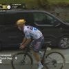 Remco Evenepoel moet peloton laten rijden in de beginfase van de Tourmalet