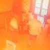 Moment man sets fire to cafe with customers inside 'after staff refused to give him mayonnaise for his sandwich'