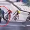 Op 350 meter van de finish knalt wielrenner op nietsvermoedende voetganger