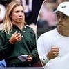 Katie Boulter arrives on Centre Court to watch fiance Alex De Minaur take on Novak Djokovic - days after she made a shock admission on her Wimbledon future