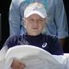 Moment Harriet Dart shrieks and appears to CRY during first-round exit at Eastbourne as British tennis star hides under towel in emotional scenes