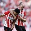 Uitzinnige reactie bij PSV-spelers en fans na gelijkmaker in Groningen: ‘Dit had je niet durven dromen’