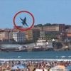 Watch: Fighter jet swerves dramatically to avoid birds near packed beach