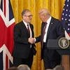 Trump hails Brexit for making UK trade deal possible: Inside astonishing day that saw President blindside Starmer during Arsenal match and resulted in Tories deriding 'Diet Coke' agreement