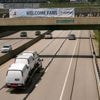 A golf course with a 6-lane highway? Welcome to the US Open at Oakmont, where I-76 somehow blends in