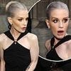 Kelly Osbourne oozes class in sophisticated black gown as she joins the stars at DJ Fat Tony's wedding - after shocking fans with dramatic new look