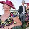 Penny Lancaster, 54, wows in a floral midi dress as she enjoys a day out with son Alastair, 19, at the first day of Royal Ascot 2025
