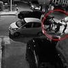 Moment 'drunk' driver is dragged away by police after crashing into car and clashing with shocked bystanders