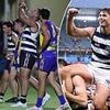Can you spot the hilarious detail as footy great Tom Hawkins returns to the field for the team he played for as a kid?