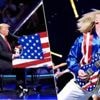 KIJK. Trump deelt bizar filmpje dat hem toont als rockster in bomvol stadion