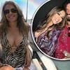 Elizabeth Hurley, 60, sizzles in a plunging tiger print swimsuit as she reveals her and new boyfriend Billy Ray Cyrus' special song