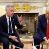 Kanadas Premier im Weißen Haus: Kühler Carney kommt bei Trump nur einmal aus der Deckung