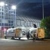 Um die Auslieferung von „Bild“ und „Welt“ zu verhindern: Aktivisten blockieren Zufahrten der Druckerei des Springer-Verlags in Berlin
