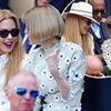 Nicole Kidman and Anna Wintour get on famously in the Royal Box at Wimbledon and the actress even gets a smile out of former Vogue editor