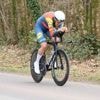 Tour d’Espagne féminin. Ellen van Dijk maillot rouge après la victoire de Lidl Trek lors du prologue