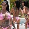 Katie Price, 47, shows off her surgically-enhanced assets as she goes TOPLESS during Ibiza getaway after having filler added to her bum