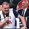 Ange Postecoglou drops major hint on his Tottenham future during Europa League trophy parade despite his players believing he won't be in charge next season