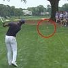 Terrifying moment at PGA Championship as Aaron Rai nearly strikes fan from close range after disastrous shot