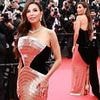 Eva Longoria, 50, puts on a show-stopping display in a classy metallic gown as she arrives at Cannes Film Festival opening ceremony