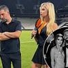Married football manager's awkward interviews go viral as he desperately tries to avoid eye contact with stunning reporter