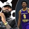 LeBron James' son and Lakers teammate Bronny breaks silence on dad's future in LA after agent's cryptic remark