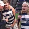 Bailey Smith sparks outrage with dig at Bulldogs and rude act after Cats' epic AFL win: 'Zero class'