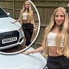 Princess Andre, 17, reveals she's splashed out on her first car with personalised plates as she shows off the £10k motor two weeks after passing her driving test