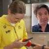 KIJK. “Een uur lang alleen maar Clouseau”: Roos Vanotterdijk verrast door speciale boodschap van Koen Wauters bij aankomst in Zaventem